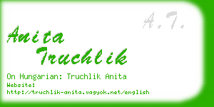 anita truchlik business card